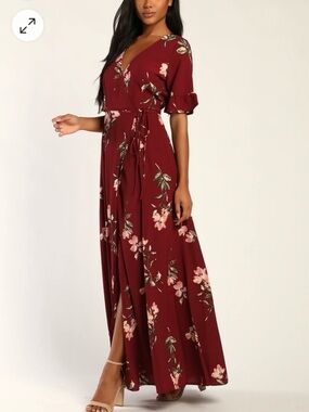 Lulus September Sunset Floral Print Dress